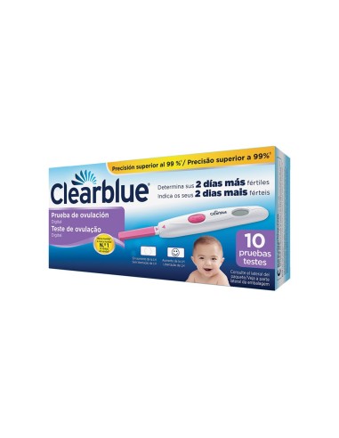 Clearblue prueba de ovulación 10 tiras