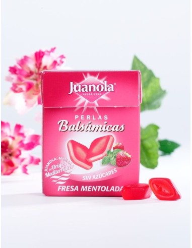 Juanola perlas balsámicas sabor fresa 25g