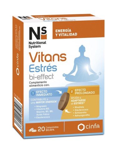 Ns Vitans Estrés bi-effect 20 comprimidos