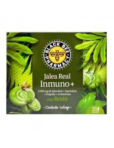 Black Bee Jalea Real Inmuno+ 20 Ampollas