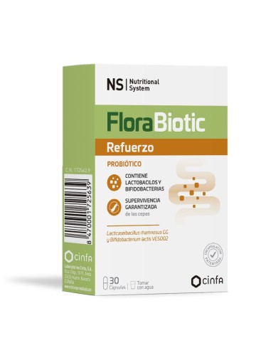 Ns Florabiotic Refuerzo Probiótico 30 Cápsulas