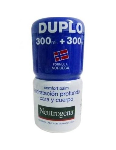 Neutrogena Bálsamo Duplo Azul Cara y Cuerpo Hidratación Profunda 2x300ml