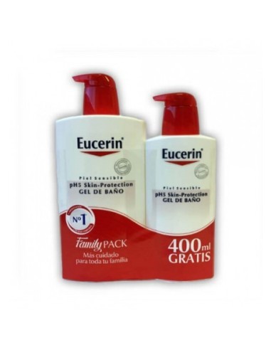 Eucerin pH5 Skin-Protection Gel de baño1L + 400 ML regalo