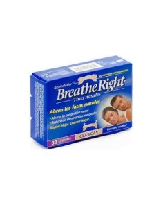 Breathe Right® tiras nasales color carne talla grande 30uds