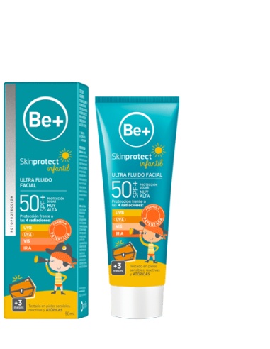 Be+ Skinprotect Ultra Fluido Facial Infantil SPF50+ 50ml