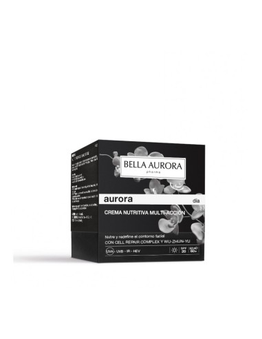 Bella Aurora +60 Crema Nutritiva Multiacción de día para piel madura 50ml