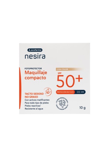 Acofarma Nesira Maquillaje compacto SPF50+ 10 gr