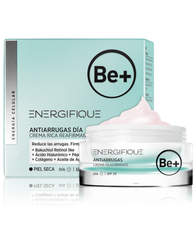 Be+ Energifique Crema Antiarrugas Rica Reafirmante P. Seca SPF20 50ml